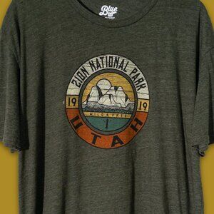 Blue 84 Graphic Tee Mens 2X Zion National Park Utah